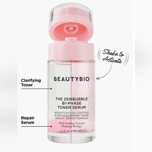 BeautyBio ZenBubble Bi-Phase Toner Serum - White